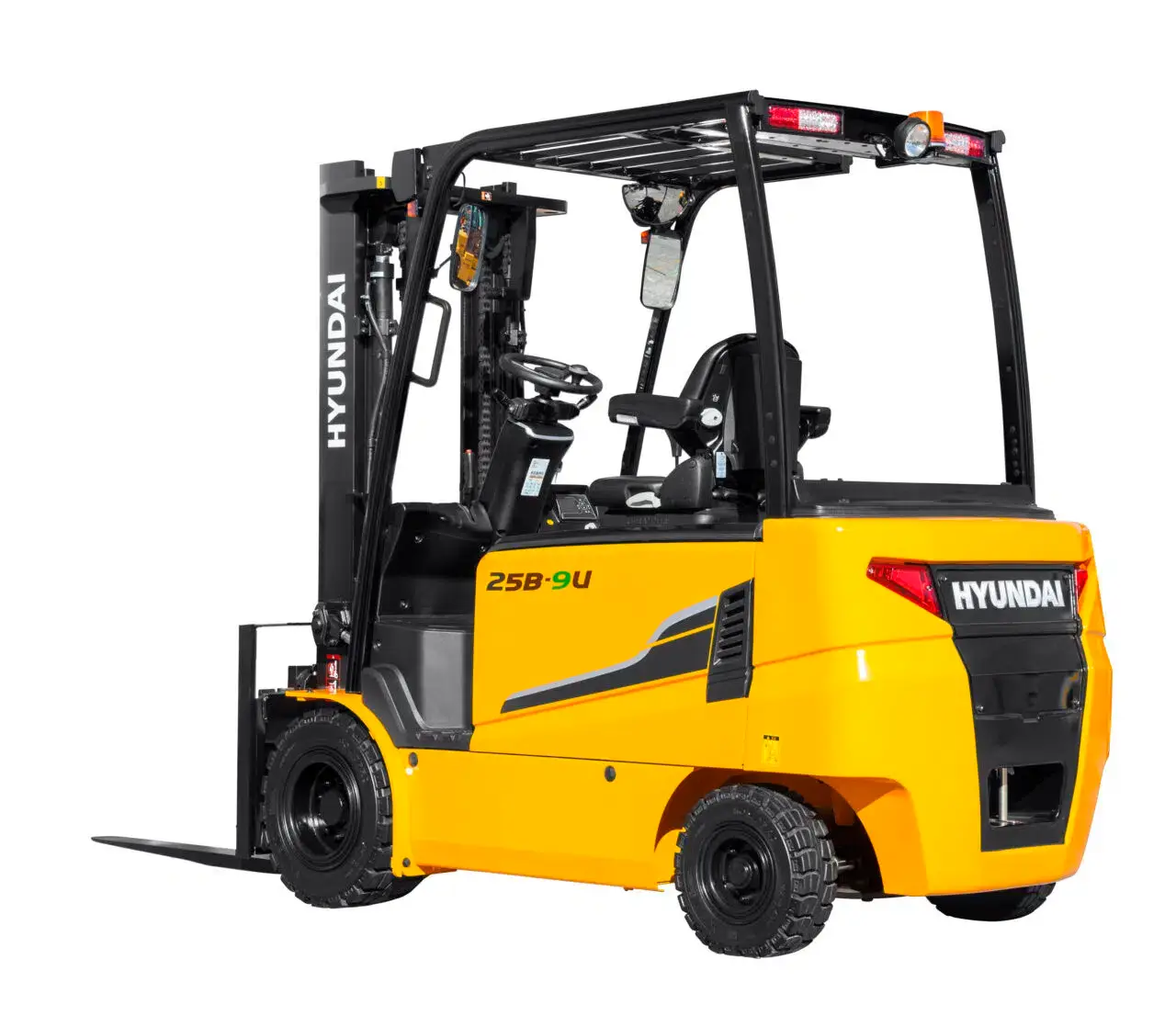 Hyundai 25B-9U elektrische heftruck, achteraanzicht