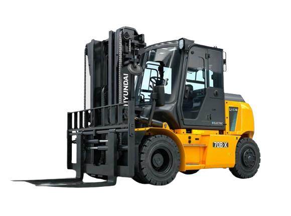 Nieuwe Hyundai 7 ton elektrische heftruck met Li-ion accu